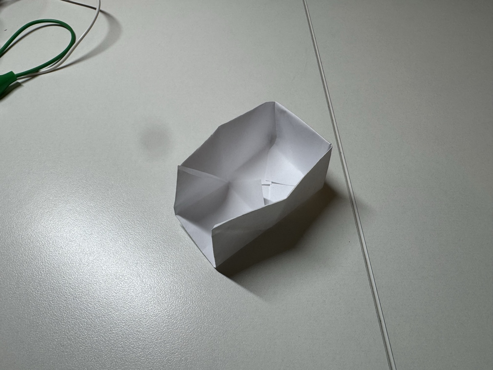 This was my first paper button form. I was mainly trying to understand how the fold could hold its shape.