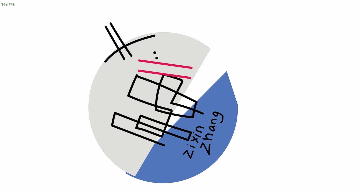 I put my data portrait elements into the p5 sketch and use facial recognition to play with different angles.