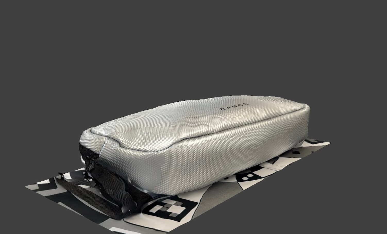 Side view of the scanned cable pouch. All angles of the texture and details were scanned with good clarity.