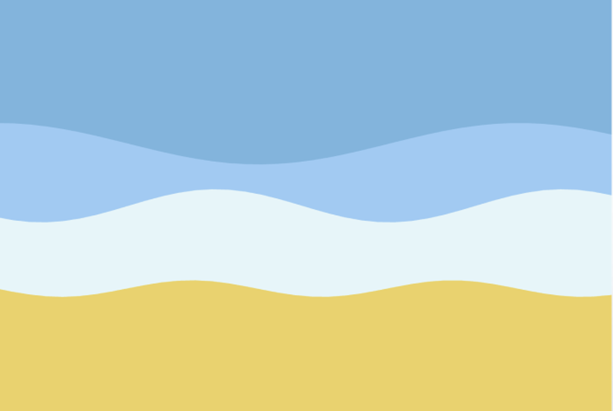 The draw() function in p5.js runs in a continuous loop. At the top of the code, we created a variable called waveOffset.